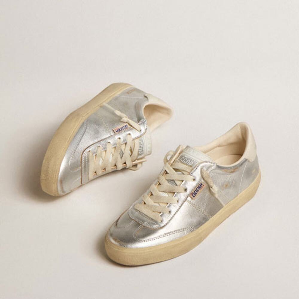 Golden Goose Soul-Star Metallic Leather Sneakers - Size 36